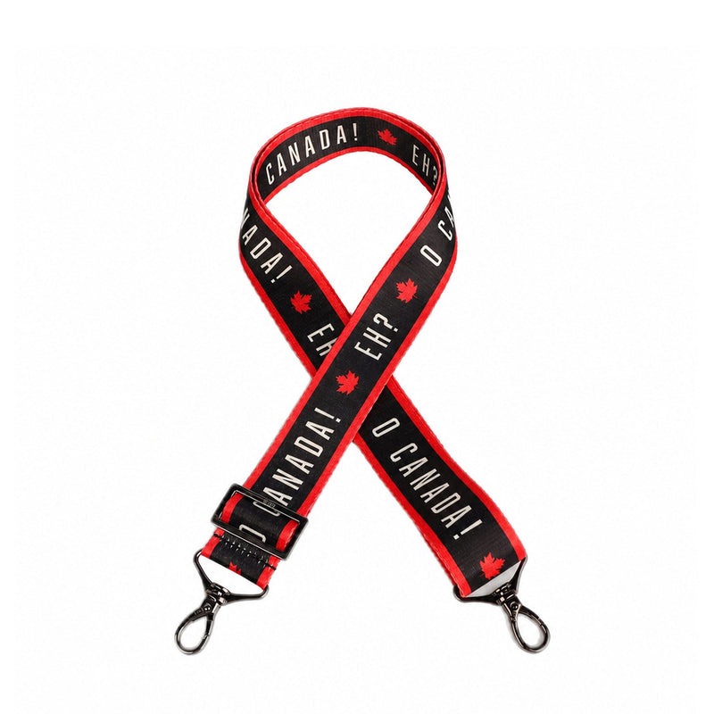 Lug Patriotic 1.5-inch Webbed Strap in Canada Sayings