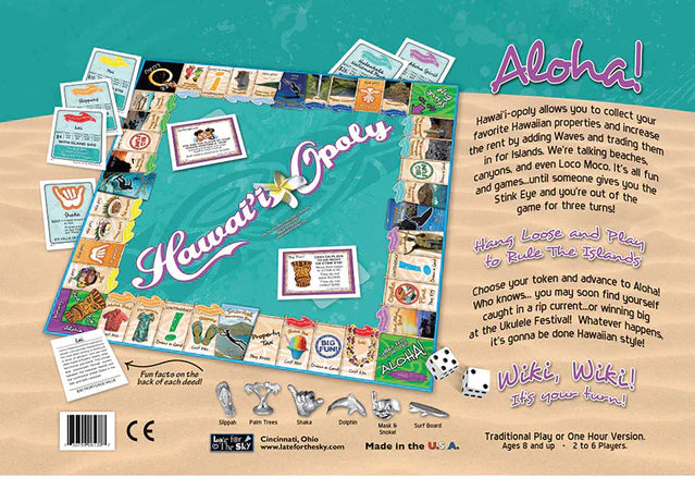 Late for the Sky - Usa - Hawaii-Opoly (State) - Limolin 