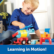 Learning Resources - 1-2-3 Build It! Rocket - Train - Copter - Limolin 