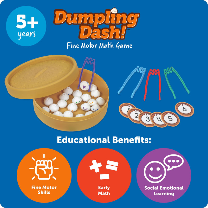 Learning Resources - 2025 Dumpling Dash Fine Motor Math Game - Limolin 
