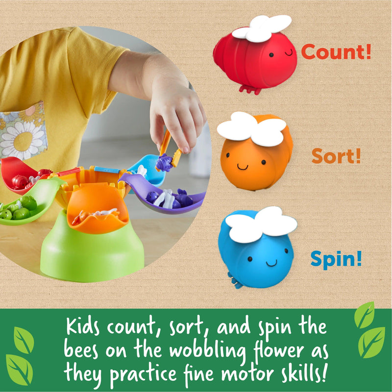 Learning Resources - Blooming Balance Bees Fine Motor Sorting Set - Limolin 
