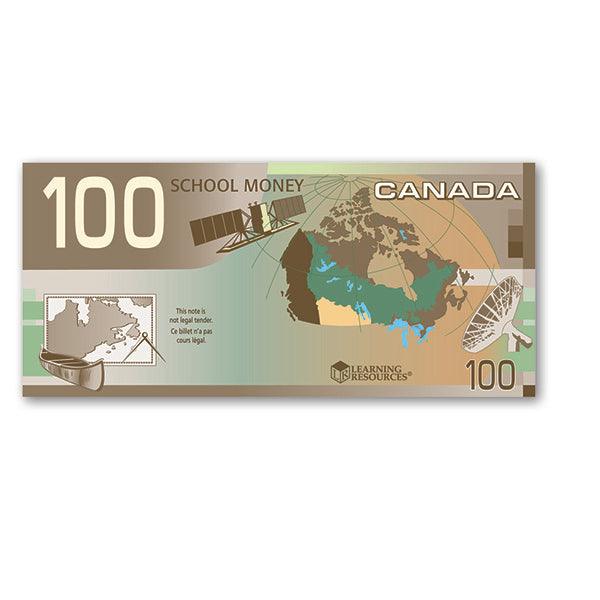 Learning Resources - Canadian Money $100 (50Pcs) - Limolin 