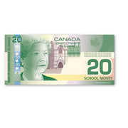 Learning Resources - Canadian Money $20 (100Pcs) - Limolin 