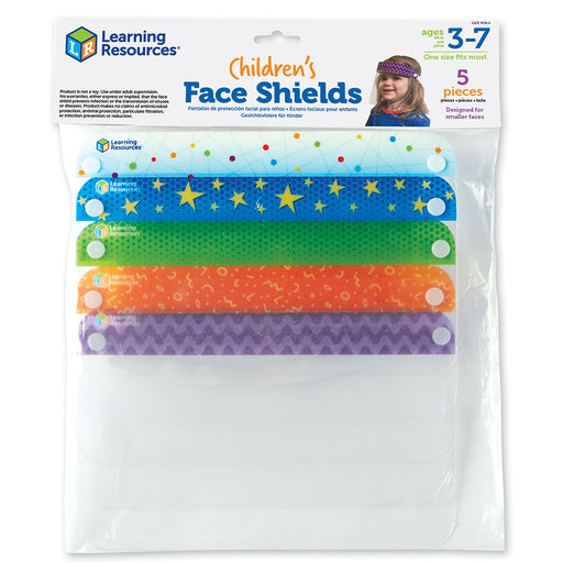Learning Resources - Children's Face Shields - Set of 5 - Limolin 