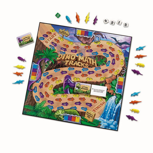 Learning Resources - Dino Math Tracks Place Value Game - Limolin 