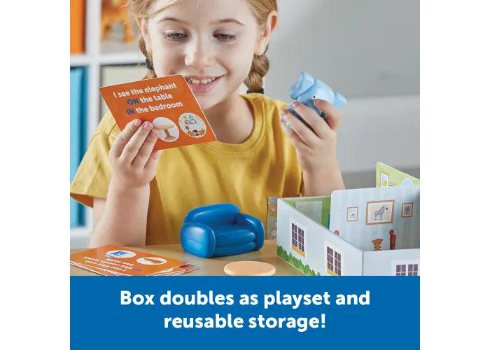 Learning Resources - Elephant In The Room Positional Words Activity Set - Limolin 