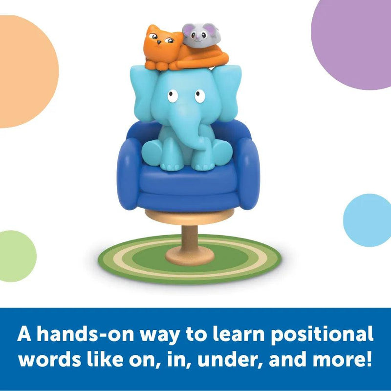 Learning Resources - Elephant In The Room Positional Words Activity Set - Limolin 