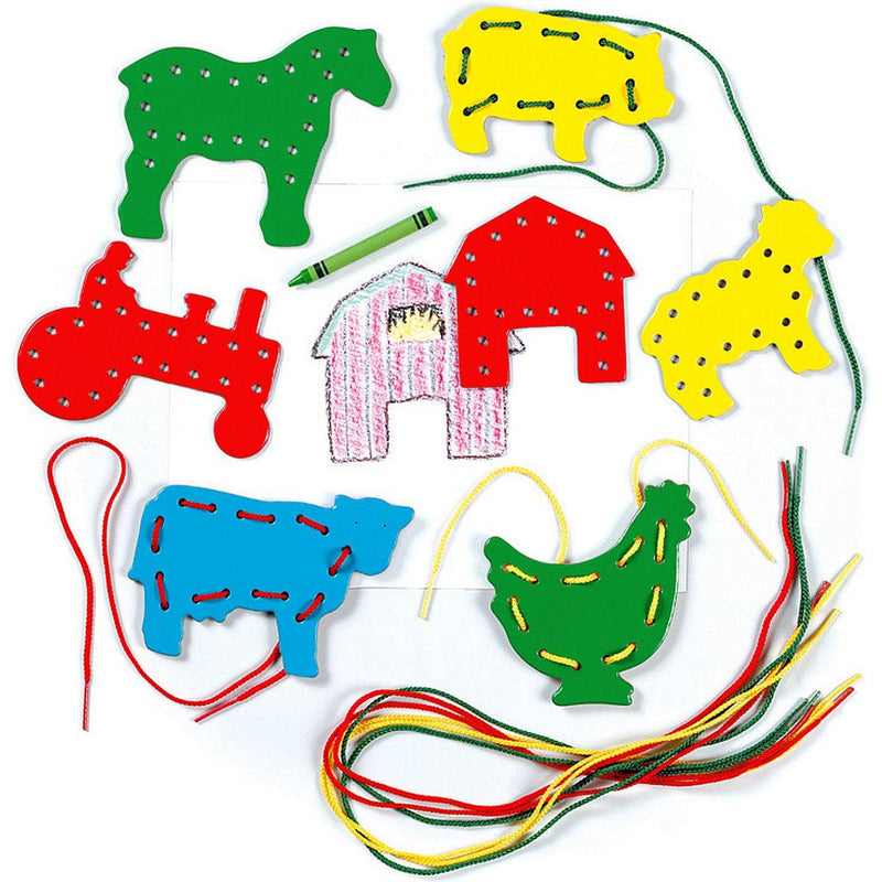 Learning Resources - Farm - Lacing And Tracing - Limolin 