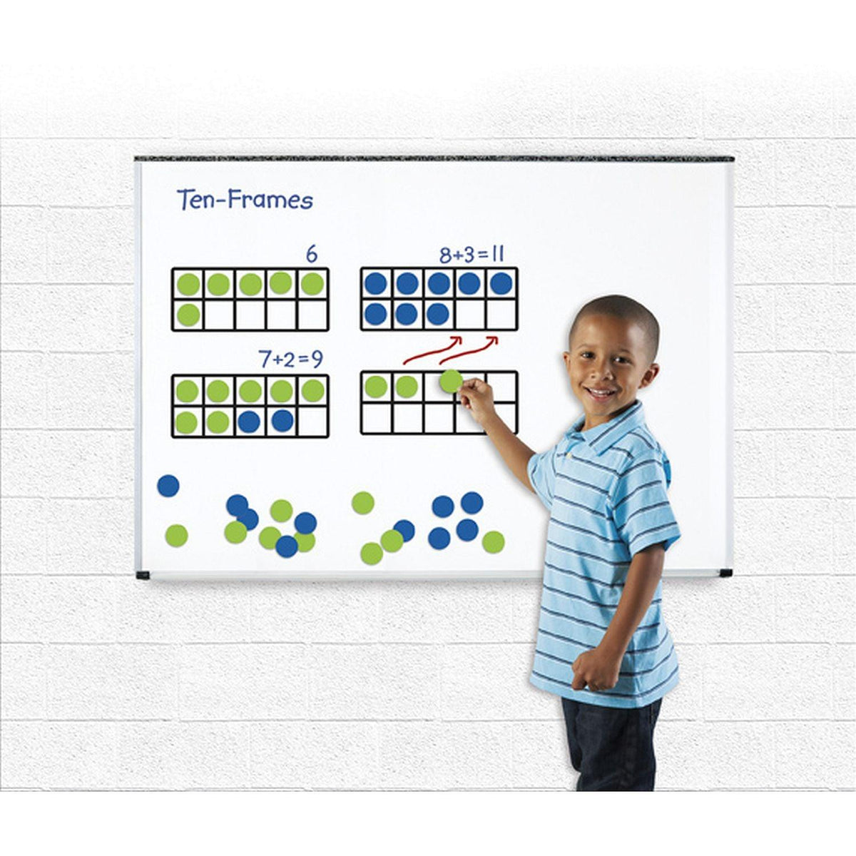 Learning Resources - Giant Magnetic Ten - Frame Set | Games & Toys ...