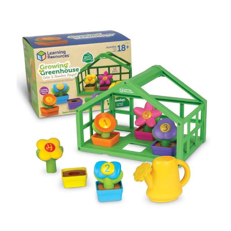 Learning Resources - Growing Greenhouse Color & Number Playset - Limolin 