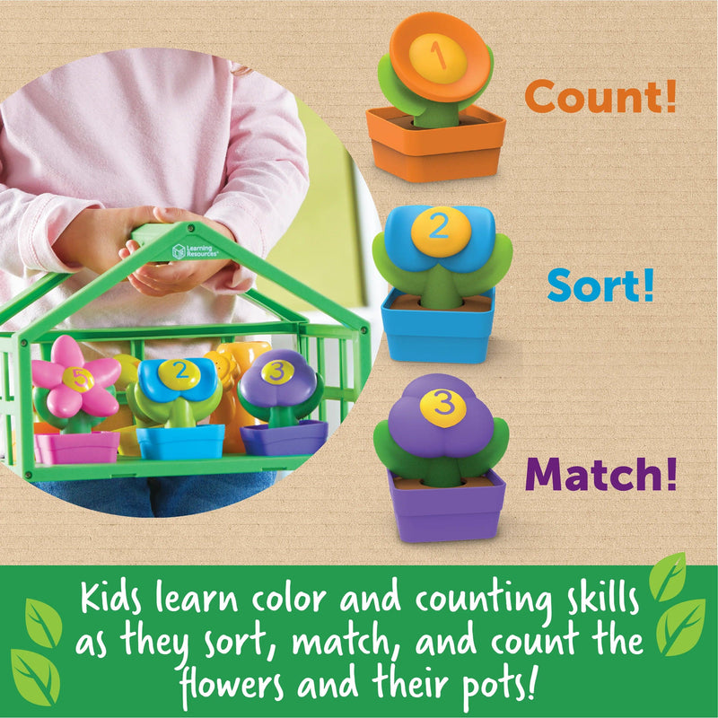 Learning Resources - Growing Greenhouse Color & Number Playset - Limolin 