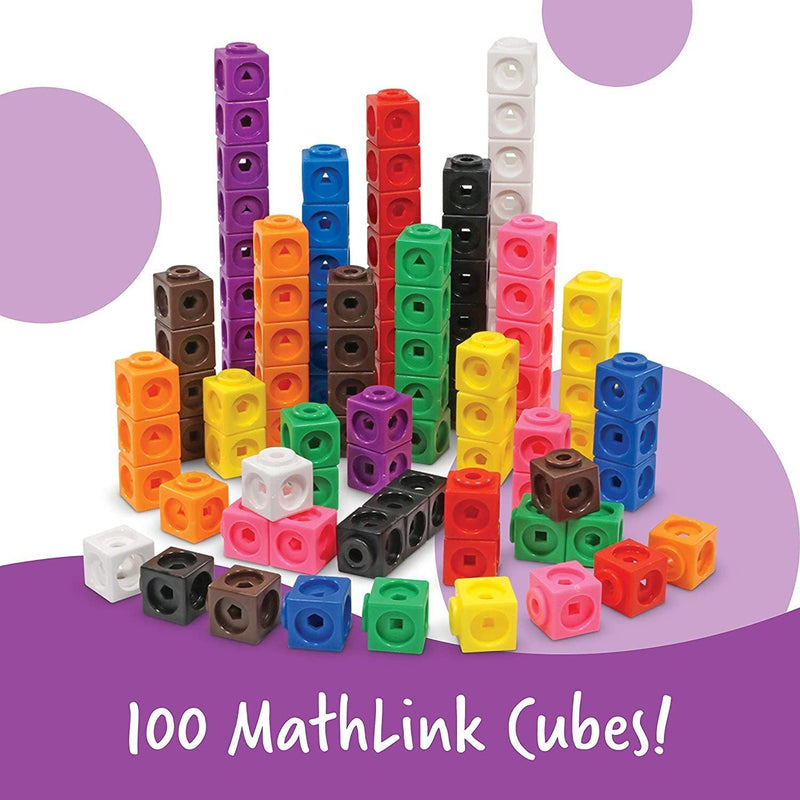 Learning Resources - Mathlink Cubes Elementary Math Activity Set - Limolin 