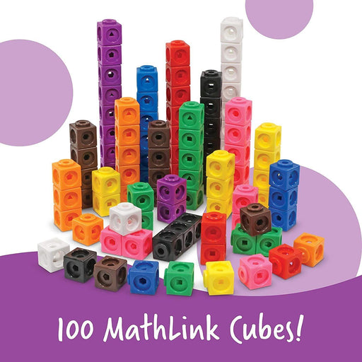 Learning Resources - Mathlink Cubes Elementary Math Activity Set - Limolin 