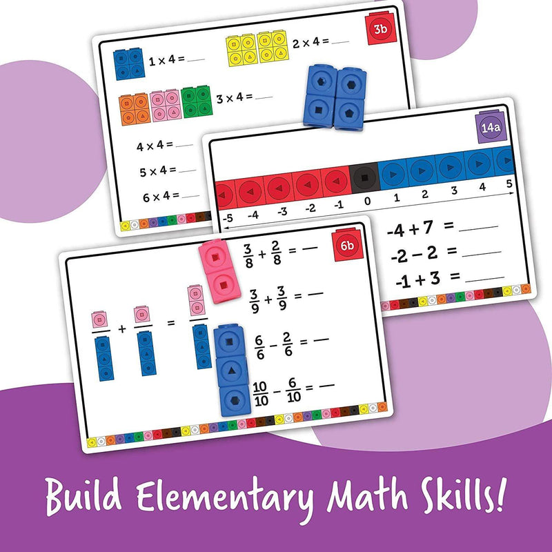 Learning Resources - Mathlink Cubes Elementary Math Activity Set - Limolin 