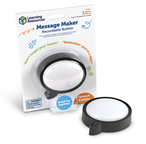 Learning Resources - Message Maker Recordable Button (Speech Bubble) - Limolin 