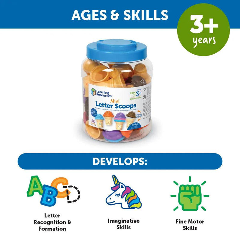 Learning Resources - Mini Letter Scoops - Limolin 