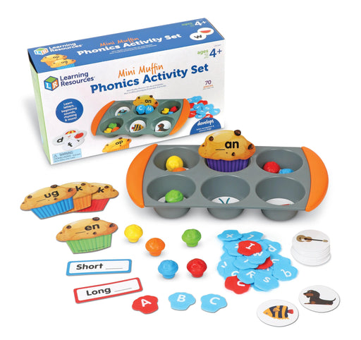 Learning Resources - Mini Muffin Phonics Activity Set - Limolin 