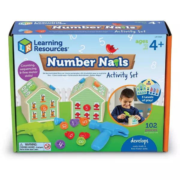 Learning Resources - Number Nails! Fine Motor Math Game - Limolin 