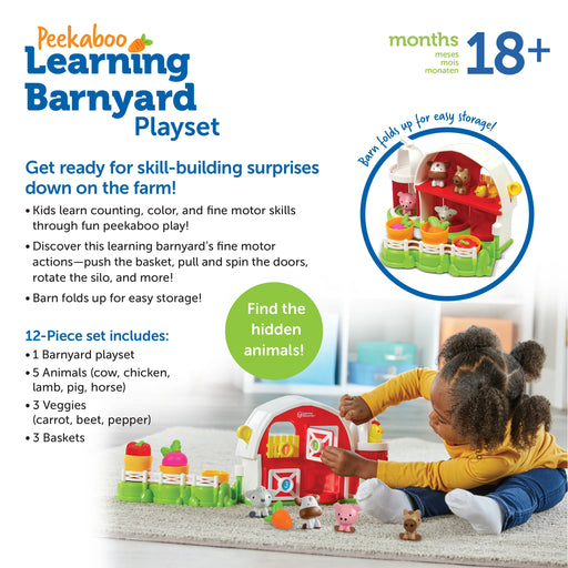 Learning Resources - Peekaboo Learning Barn Playset - Limolin 