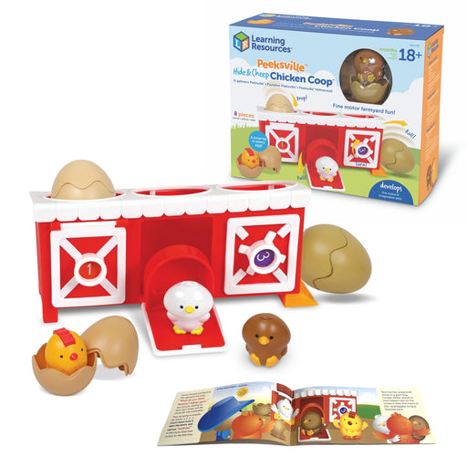 Learning Resources - Peeksville Hide & Cheep Chicken Coop - Limolin 