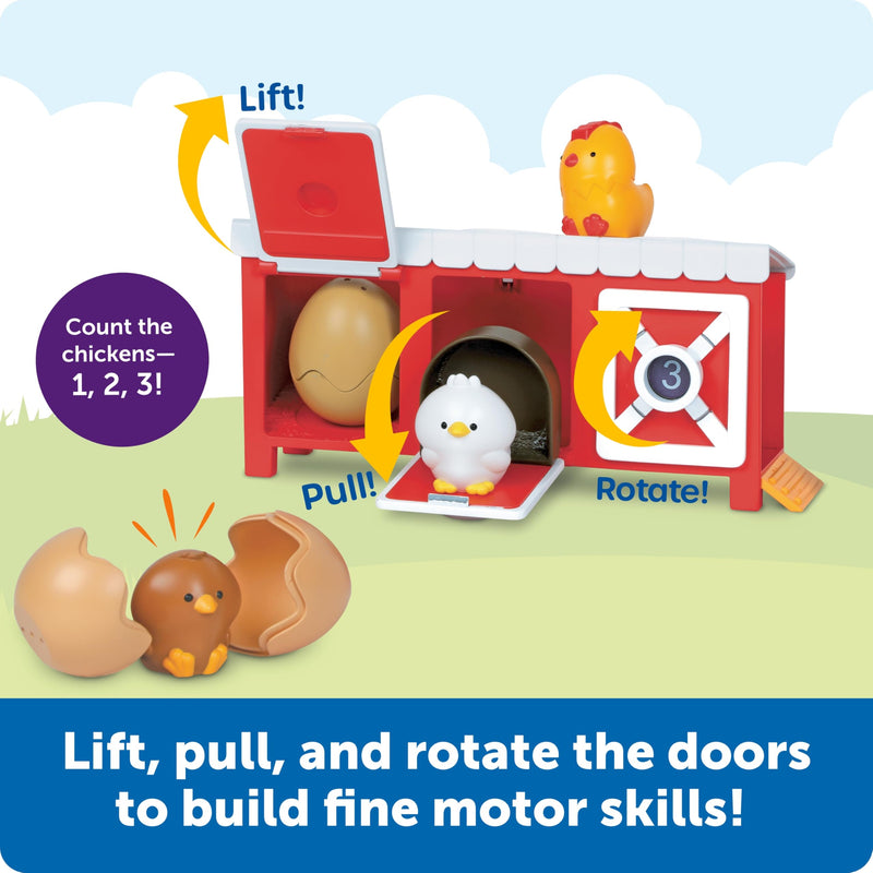 Learning Resources - Peeksville Hide & Cheep Chicken Coop - Limolin 