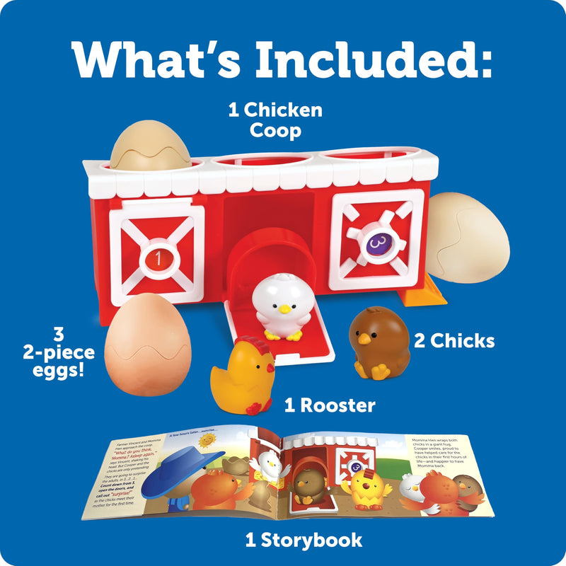 Learning Resources - Peeksville Hide & Cheep Chicken Coop - Limolin 