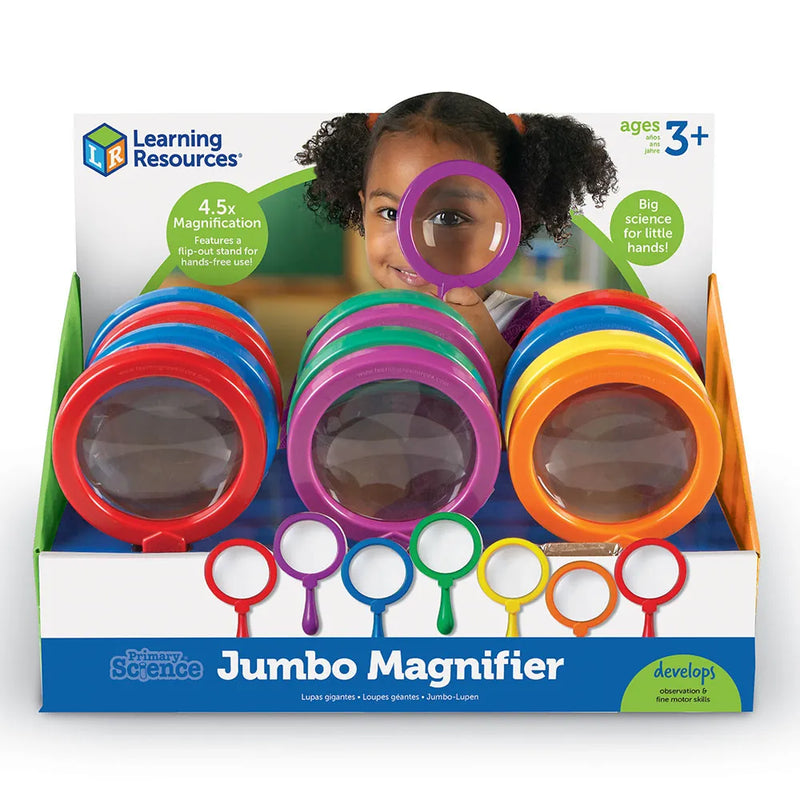 Learning Resources - Primary Science Jumbo Magnifiers(12Pcs) - Limolin 