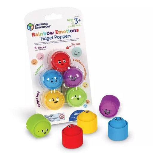Learning Resources - Rainbow Emotion Poppers - Limolin 