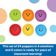 Learning Resources - Rainbow Emotions Fidget Poppers Classroom Set - Limolin 