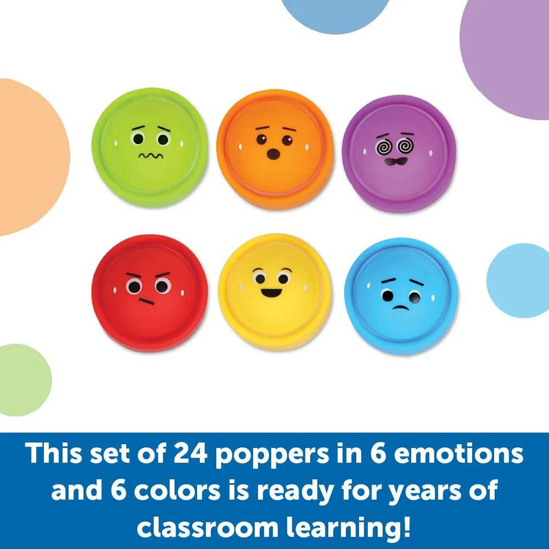 Learning Resources - Rainbow Emotions Fidget Poppers Classroom Set - Limolin 