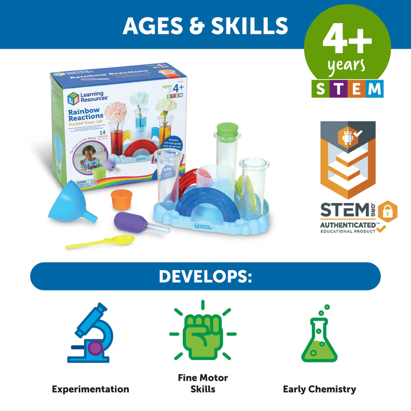 Learning Resources - Rainbow Reactions Preschool Lab - Limolin 