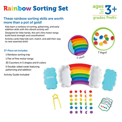 Learning Resources - Rainbow Sorting Trays - Limolin 