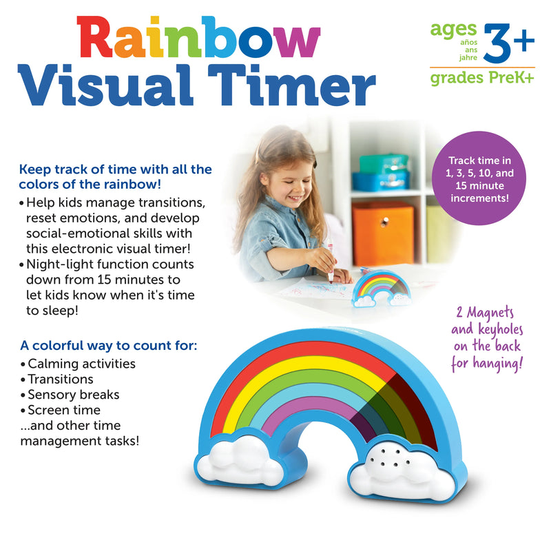Learning Resources - Rainbow Visual Timer - Limolin 