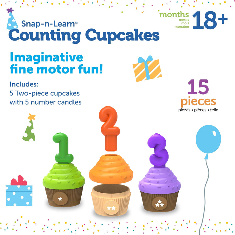 Learning Resources - Snap-N-Learn Counting Cupcakes - Limolin 