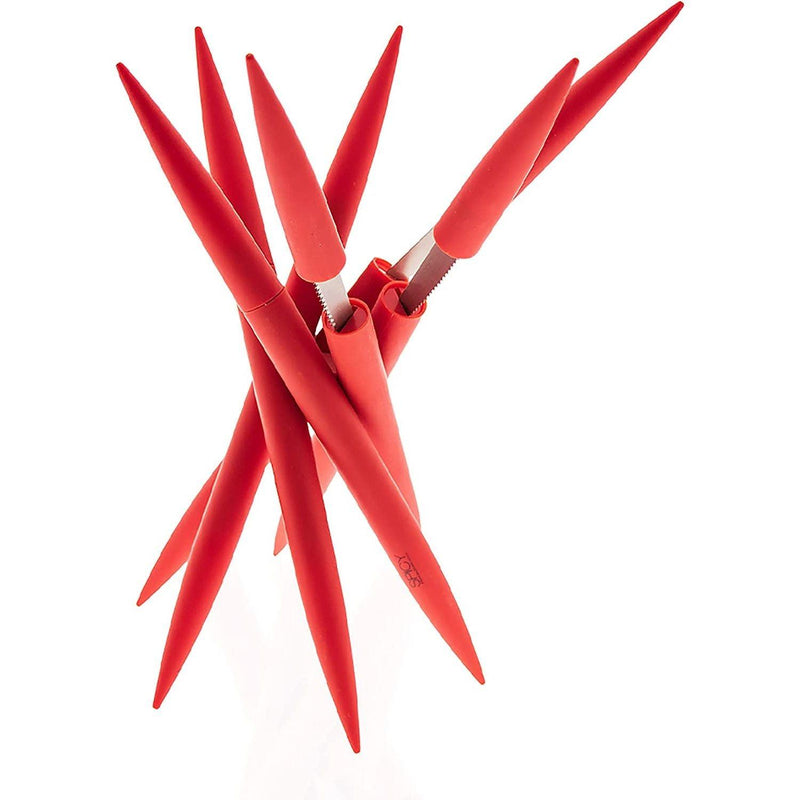 Legnoart - Spicy Steak Knives Set - Red - Limolin 