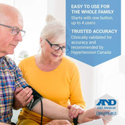 LifeSource - Multi-User Upper Arm Blood Pressure Monitor with Wide Range Cuff - UA - 767FAM) - Limolin 