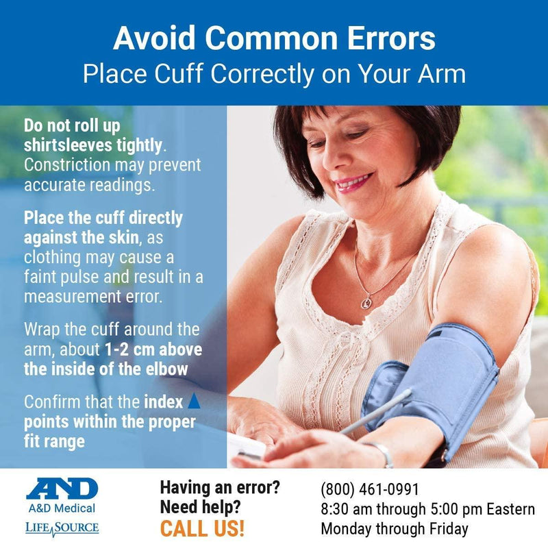 LifeSource - Multi-User Upper Arm Blood Pressure Monitor with Wide Range Cuff - UA - 767FAM) - Limolin 