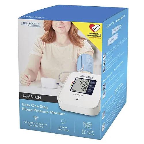 LifeSource - Multi-User Upper Arm Blood Pressure Monitor with Wide Range Cuff - UA - 767FAM) - Limolin 