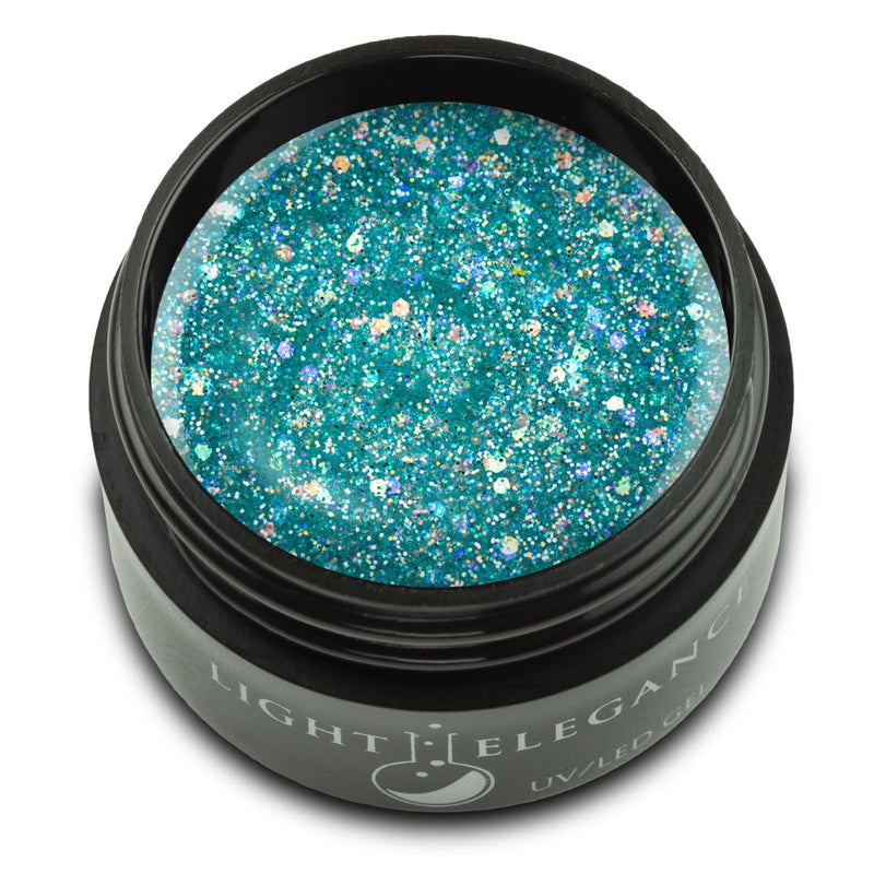 Light Elegance - De-Ja-Blue UV/LED Glitter Gel - 17 ml (D&C) - Limolin 
