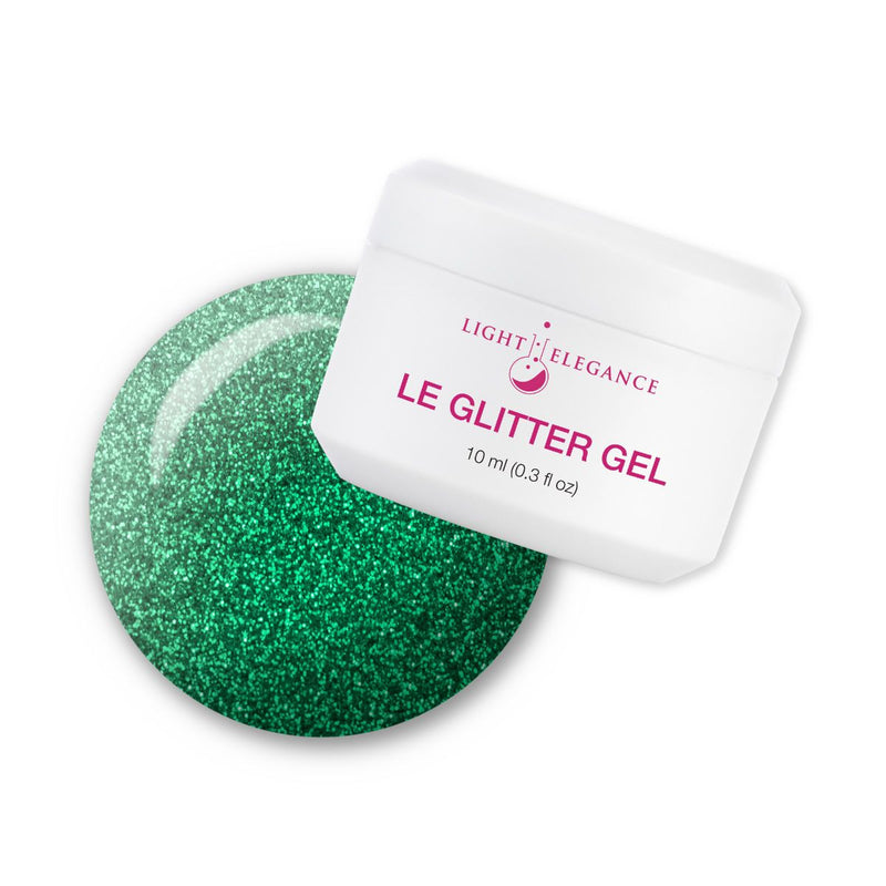 Light Elegance - Glitter Gel Emerald green 10 ml (Holiday) - Limolin 