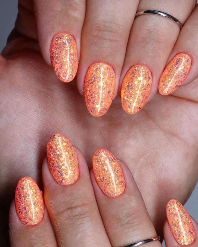 Light Elegance - Tangerine Dream UV/LED Glitter Gel - 17 ml (D&C) - Limolin 