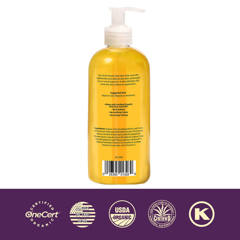 Lily Of The Desert - Lily 99% Aloe Vera Gelly 16oz - Limolin 