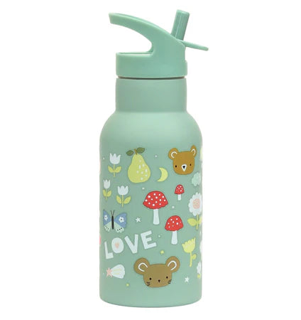 Little Lovely - Stainless Steel Drink Bottle (350 ml) - Limolin 