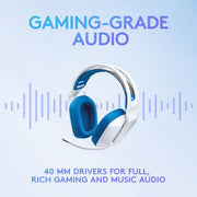 Logitech - Gaming Headset G335 with Boom Mic Adjustable Headband Volume Control Mute PC/Console 35mm - White/Blue - Limolin 