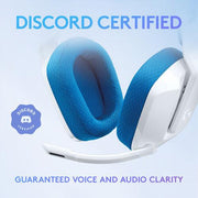 Logitech - Gaming Headset G335 with Boom Mic Adjustable Headband Volume Control Mute PC/Console 35mm - White/Blue - Limolin 
