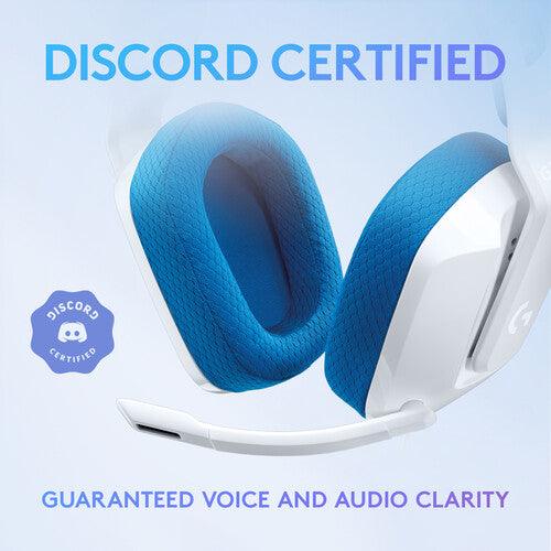 Logitech - Gaming Headset G335 with Boom Mic Adjustable Headband Volume Control Mute PC/Console 35mm - White/Blue - Limolin 