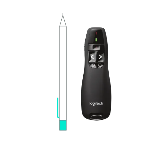 Logitech - Wireless Presenter R400 24Ghz with Laser Pointer - Limolin 