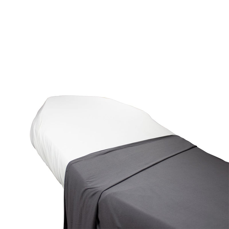 Loytel - Grey Flat Sheet 60 X 80 Inches - Limolin 