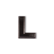 LUG - Gunmetal Letter Bag Charm