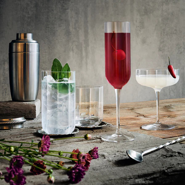 Luigi Bormioli - Jazz - 10 25 oz Cocktail Coupe (Set of 4) - Limolin 